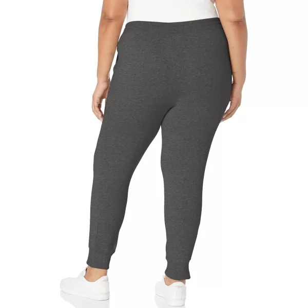 Amazon Essentials Womens French Terry Fleece Jogger Sweatpant Available in Plus SizeCharcoal Heather