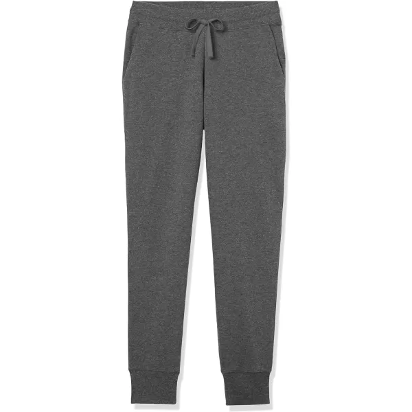 Amazon Essentials Womens French Terry Fleece Jogger Sweatpant Available in Plus SizeCharcoal Heather