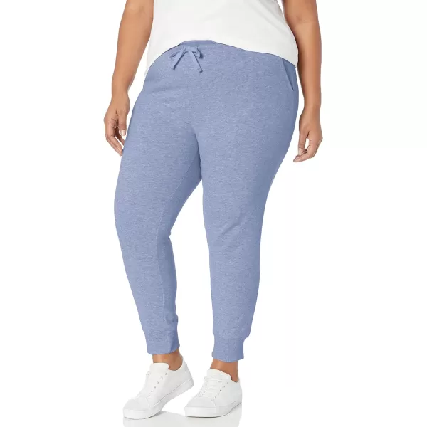 Amazon Essentials Womens French Terry Fleece Jogger Sweatpant Available in Plus SizeIndigo Blue Heather