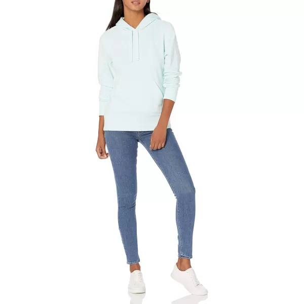 Amazon Essentials Womens French Terry Fleece Pullover Hoodie Available in Plus SizeAqua Blue