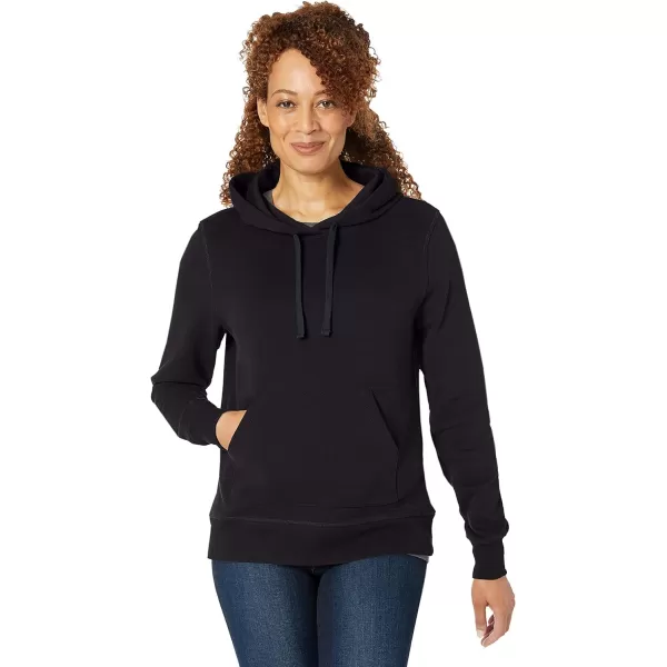 Amazon Essentials Womens French Terry Fleece Pullover Hoodie Available in Plus SizeBlack