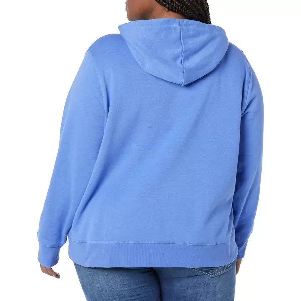 Amazon Essentials Womens French Terry Fleece Pullover Hoodie Available in Plus SizeBlue Heather