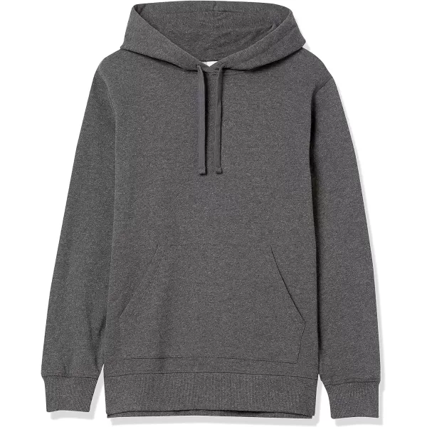 Amazon Essentials Womens French Terry Fleece Pullover Hoodie Available in Plus SizeCharcoal Heather