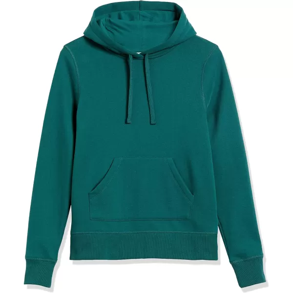 Amazon Essentials Womens French Terry Fleece Pullover Hoodie Available in Plus SizeDark Green