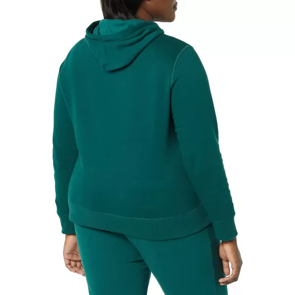 Amazon Essentials Womens French Terry Fleece Pullover Hoodie Available in Plus SizeDark Green