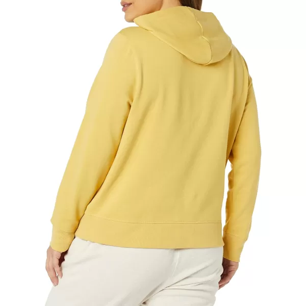 Amazon Essentials Womens French Terry Fleece Pullover Hoodie Available in Plus SizeDark Yellow