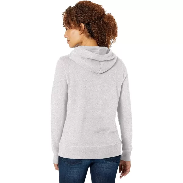 Amazon Essentials Womens French Terry Fleece Pullover Hoodie Available in Plus SizeLight Grey Heather