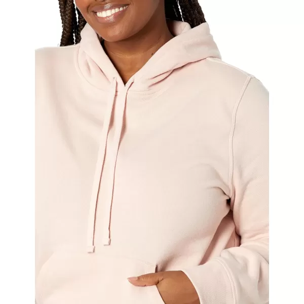 Amazon Essentials Womens French Terry Fleece Pullover Hoodie Available in Plus SizeLight Pink