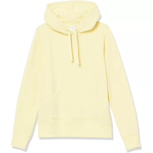 Amazon Essentials Womens French Terry Fleece Pullover Hoodie Available in Plus SizeLight Yellow