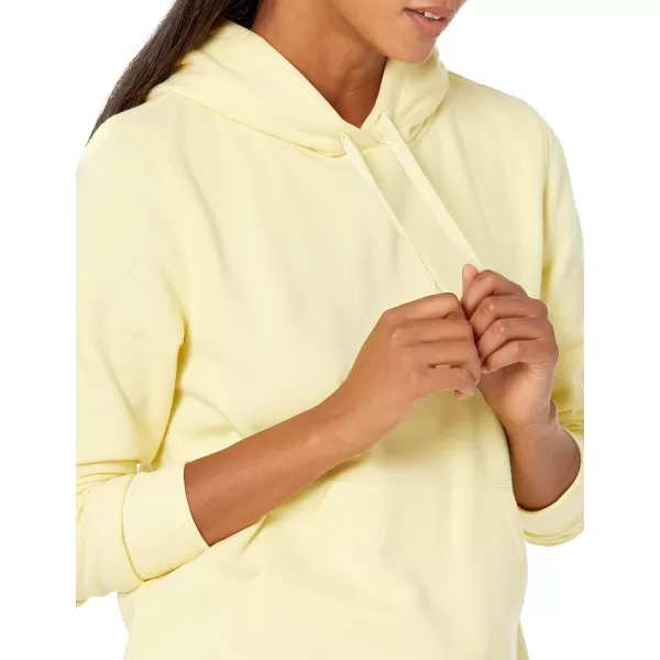 Amazon Essentials Womens French Terry Fleece Pullover Hoodie Available in Plus SizeLight Yellow