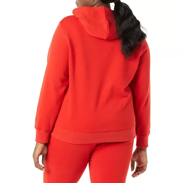 Amazon Essentials Womens French Terry Fleece Pullover Hoodie Available in Plus SizeRed