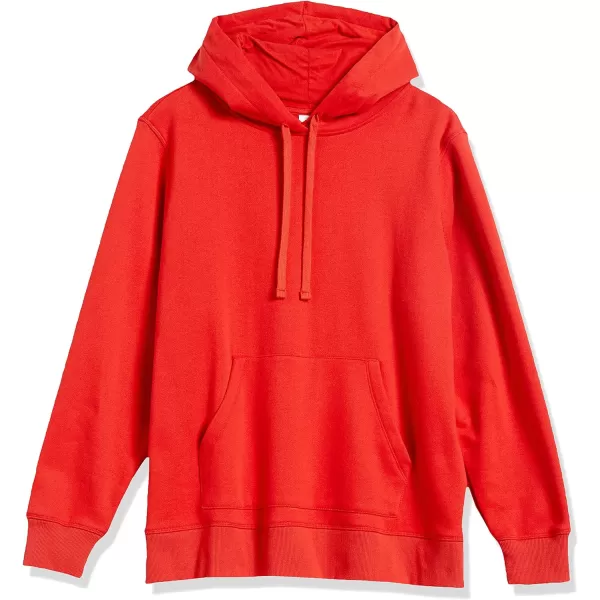 Amazon Essentials Womens French Terry Fleece Pullover Hoodie Available in Plus SizeRed