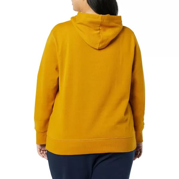 Amazon Essentials Womens French Terry Fleece Pullover Hoodie Available in Plus SizeTobacco Brown