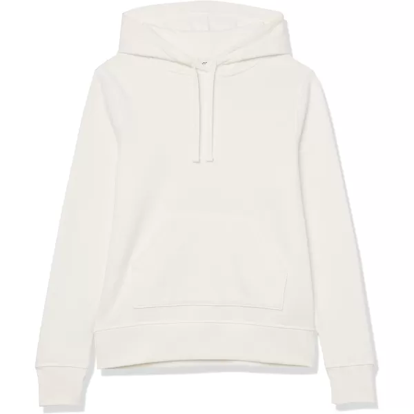 Amazon Essentials Womens French Terry Fleece Pullover Hoodie Available in Plus SizeWhite