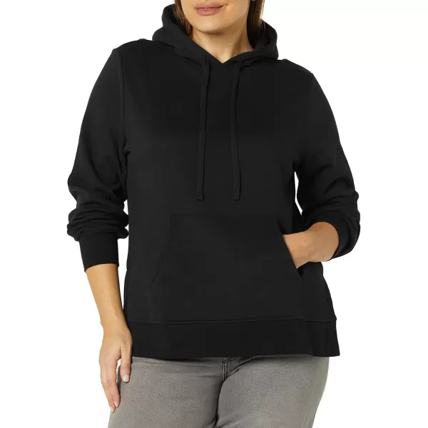 Amazon Essentials Womens French Terry Hooded Tunic SweatshirtBlack