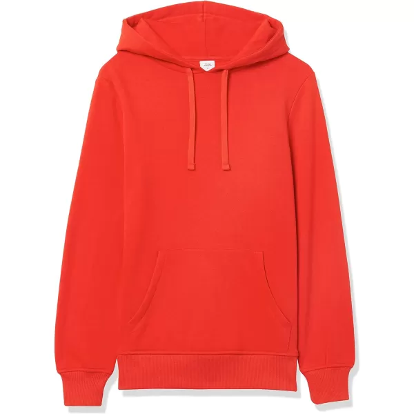 Amazon Essentials Womens French Terry Hooded Tunic SweatshirtRed