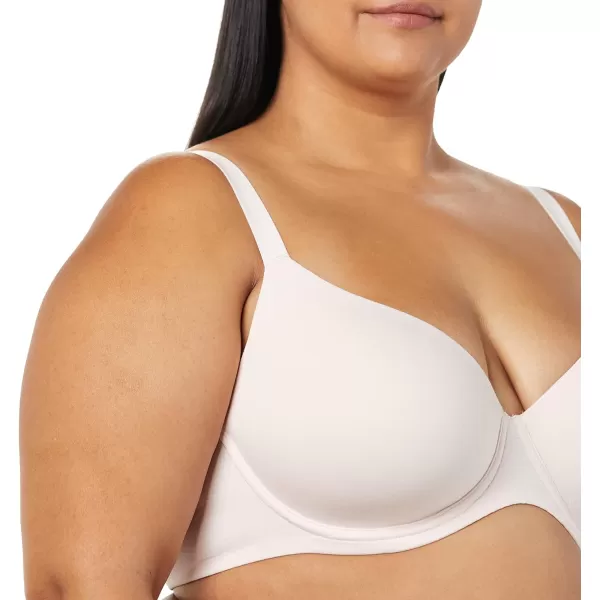 Amazon Essentials Womens Full Cover Cotton Bra Pack of 2Grey HeatherPearl