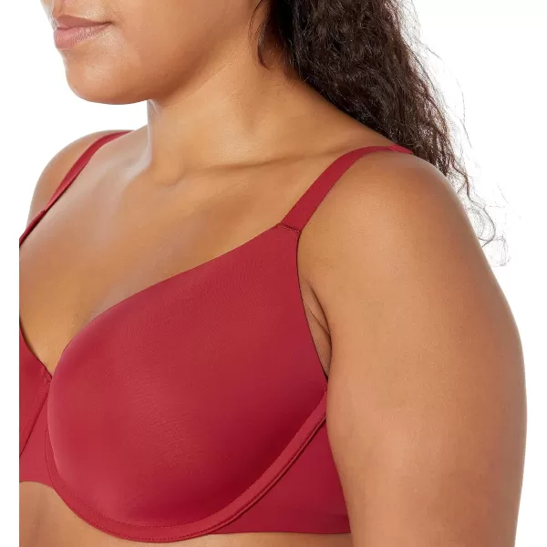 Amazon Essentials Womens Full Coverage Bra Pack of 2ChocolateBurgundy