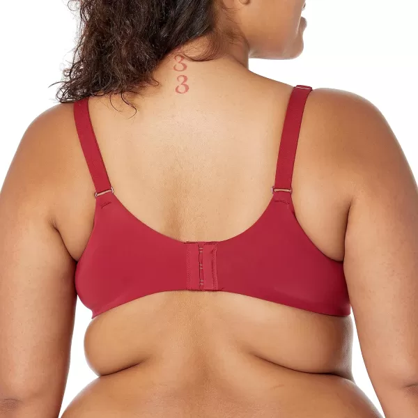 Amazon Essentials Womens Full Coverage Bra Pack of 2ChocolateBurgundy