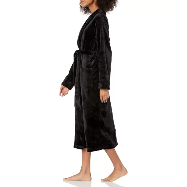 Amazon Essentials Womens FullLength Plush Robe Available in Plus SizeBlack