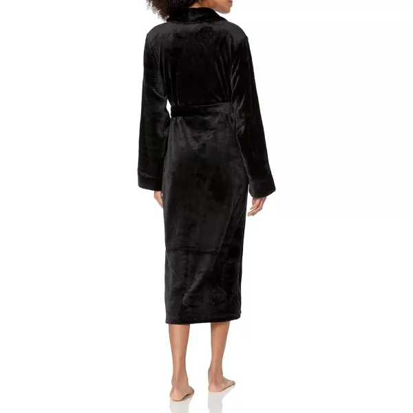 Amazon Essentials Womens FullLength Plush Robe Available in Plus SizeBlack