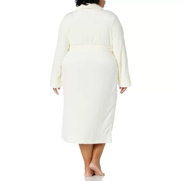 Amazon Essentials Womens FullLength Plush Robe Available in Plus SizeCream