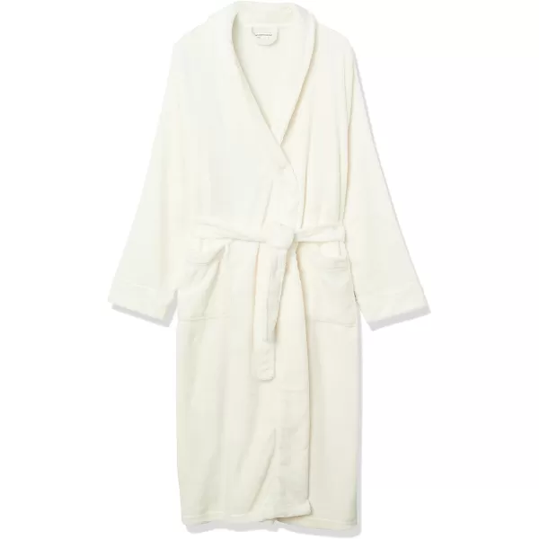 Amazon Essentials Womens FullLength Plush Robe Available in Plus SizeCream