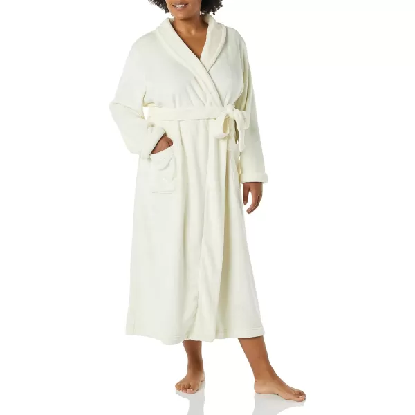 Amazon Essentials Womens FullLength Plush Robe Available in Plus SizeCream