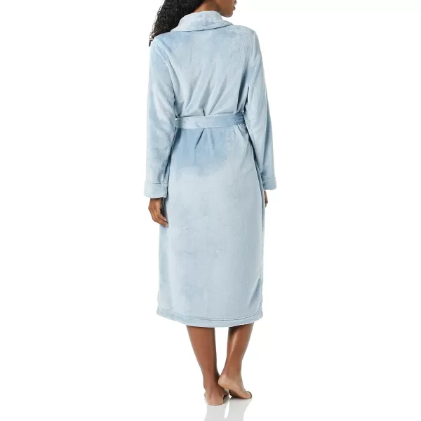 Amazon Essentials Womens FullLength Plush Robe Available in Plus SizeDusty Blue