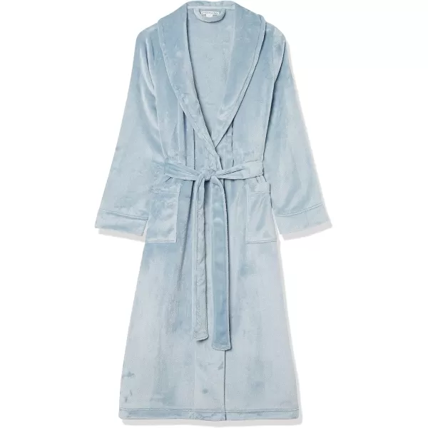 Amazon Essentials Womens FullLength Plush Robe Available in Plus SizeDusty Blue