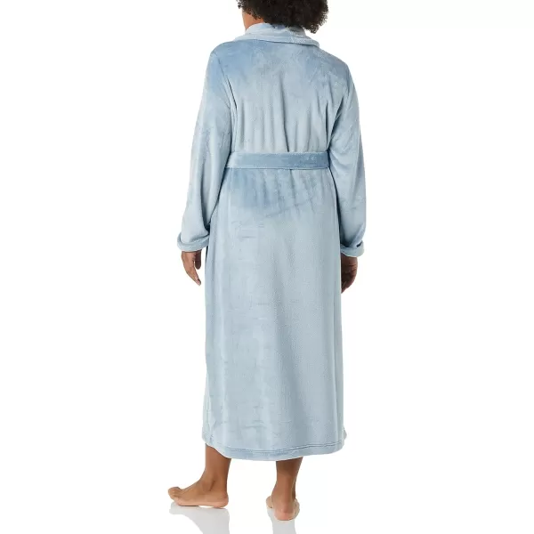 Amazon Essentials Womens FullLength Plush Robe Available in Plus SizeDusty Blue