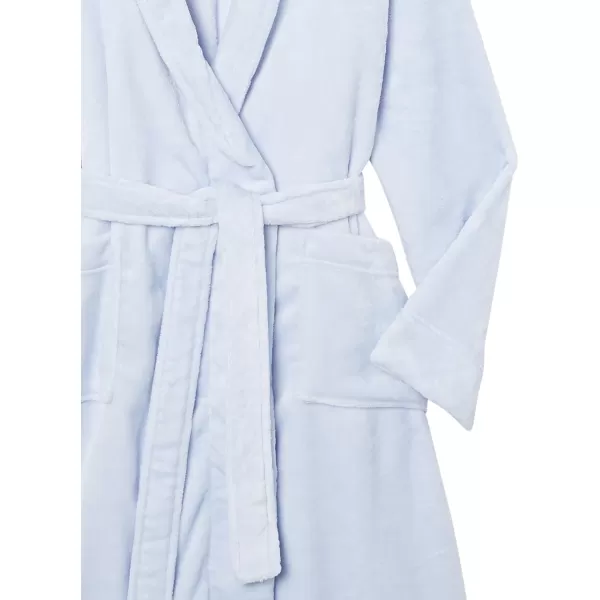 Amazon Essentials Womens FullLength Plush Robe Available in Plus SizeLight Blue