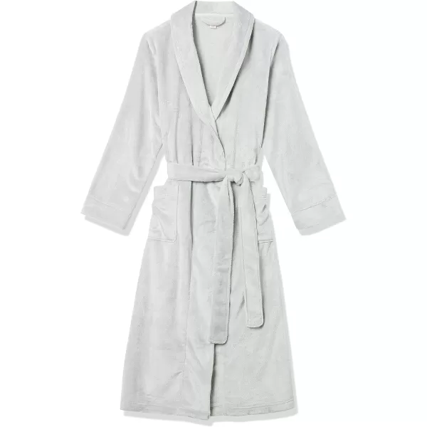 Amazon Essentials Womens FullLength Plush Robe Available in Plus SizeLight Grey