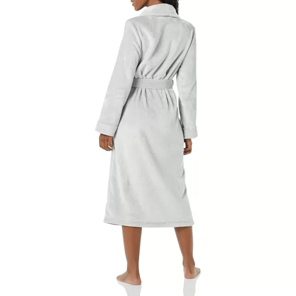 Amazon Essentials Womens FullLength Plush Robe Available in Plus SizeLight Grey