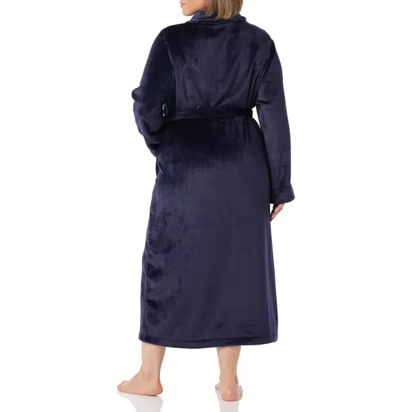 Amazon Essentials Womens FullLength Plush Robe Available in Plus SizeNavy