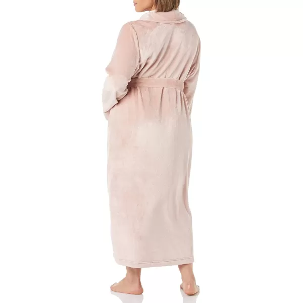 Amazon Essentials Womens FullLength Plush Robe Available in Plus SizePale Pink