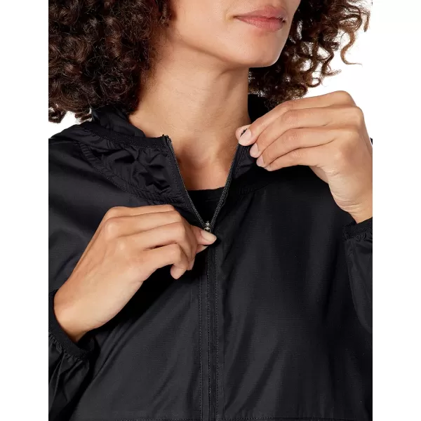 Amazon Essentials Womens FullZip Packable WindbreakerBlack