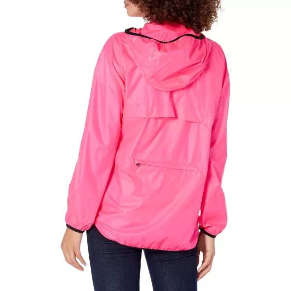 Amazon Essentials Womens FullZip Packable WindbreakerBright Pink