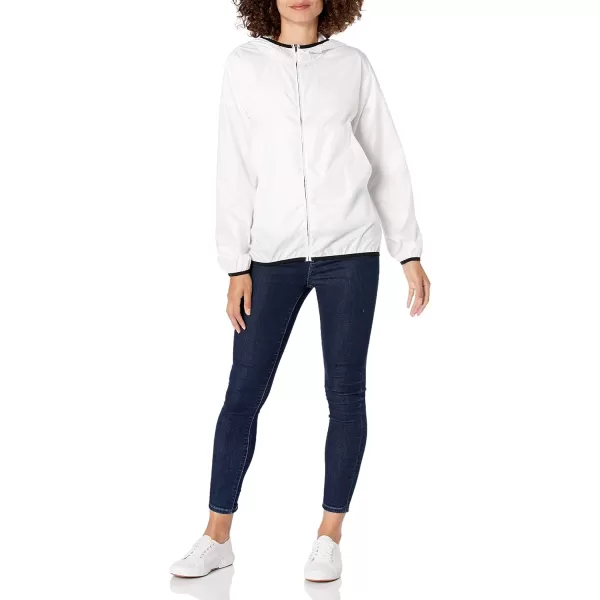 Amazon Essentials Womens FullZip Packable WindbreakerWhite