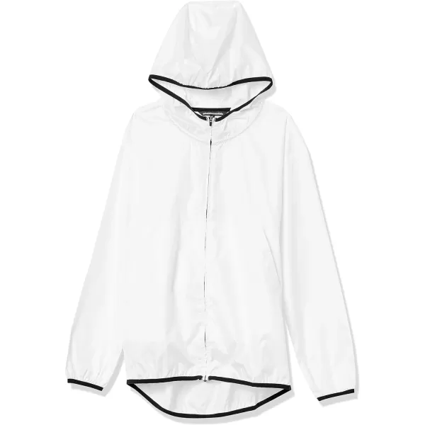 Amazon Essentials Womens FullZip Packable WindbreakerWhite