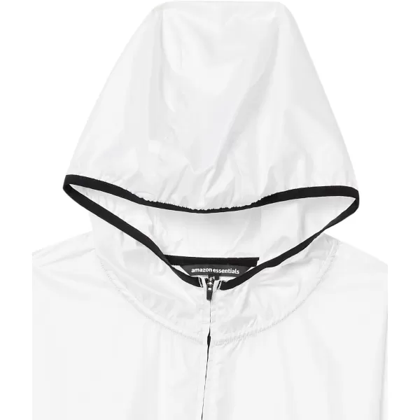 Amazon Essentials Womens FullZip Packable WindbreakerWhite