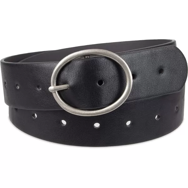 Amazon Essentials Womens Fully Adjustable Casual Belt with Round Buckle Available in Plus SizeBlack