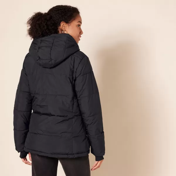 Amazon Essentials Womens Heavyweight LongSleeve Hooded Puffer Coat Available in Plus SizeBlack