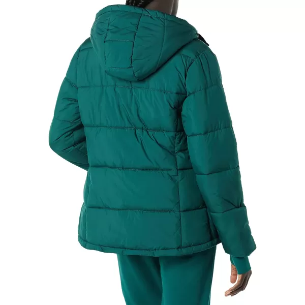 Amazon Essentials Womens Heavyweight LongSleeve Hooded Puffer Coat Available in Plus SizeDark Green