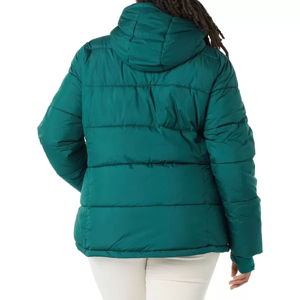 Amazon Essentials Womens Heavyweight LongSleeve Hooded Puffer Coat Available in Plus SizeDark Green