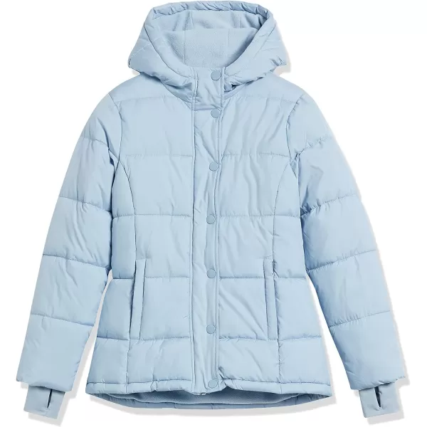 Amazon Essentials Womens Heavyweight LongSleeve Hooded Puffer Coat Available in Plus SizeDusty Blue