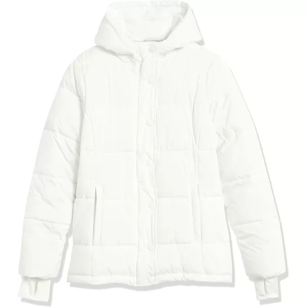 Amazon Essentials Womens Heavyweight LongSleeve Hooded Puffer Coat Available in Plus SizeIvory