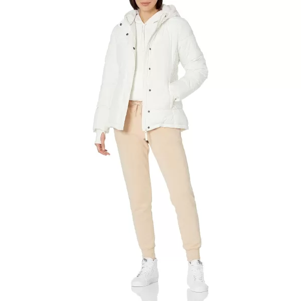 Amazon Essentials Womens Heavyweight LongSleeve Hooded Puffer Coat Available in Plus SizeIvory