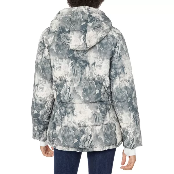 Amazon Essentials Womens Heavyweight LongSleeve Hooded Puffer Coat Available in Plus SizeMarble Print