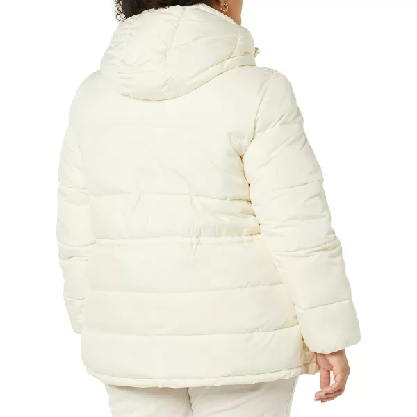 Amazon Essentials Womens Heavyweight Puffer Jacket with Drawstring WaistIvory